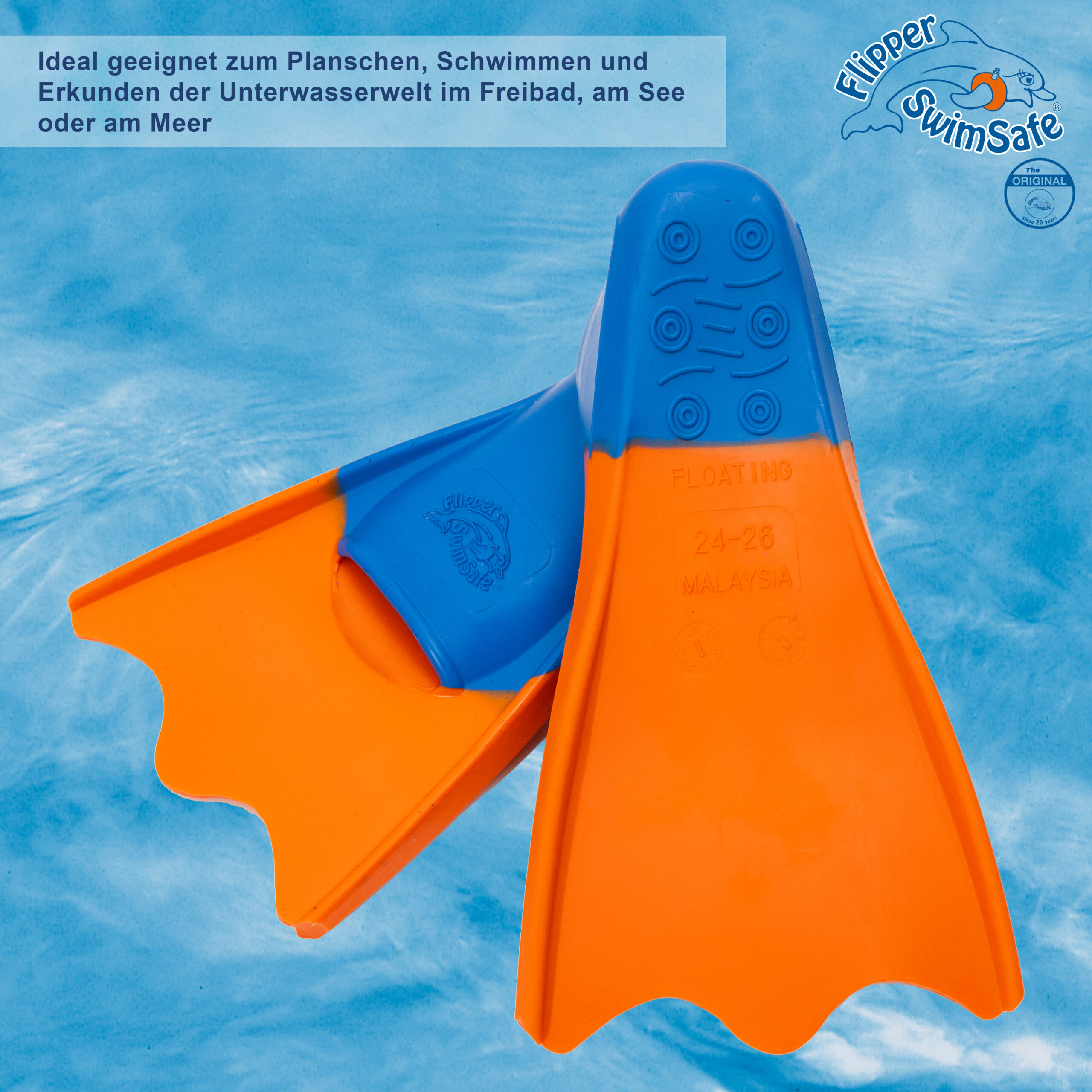 Flipper SwimSafe Duckifins aus Naturkautschuk – Bild 3