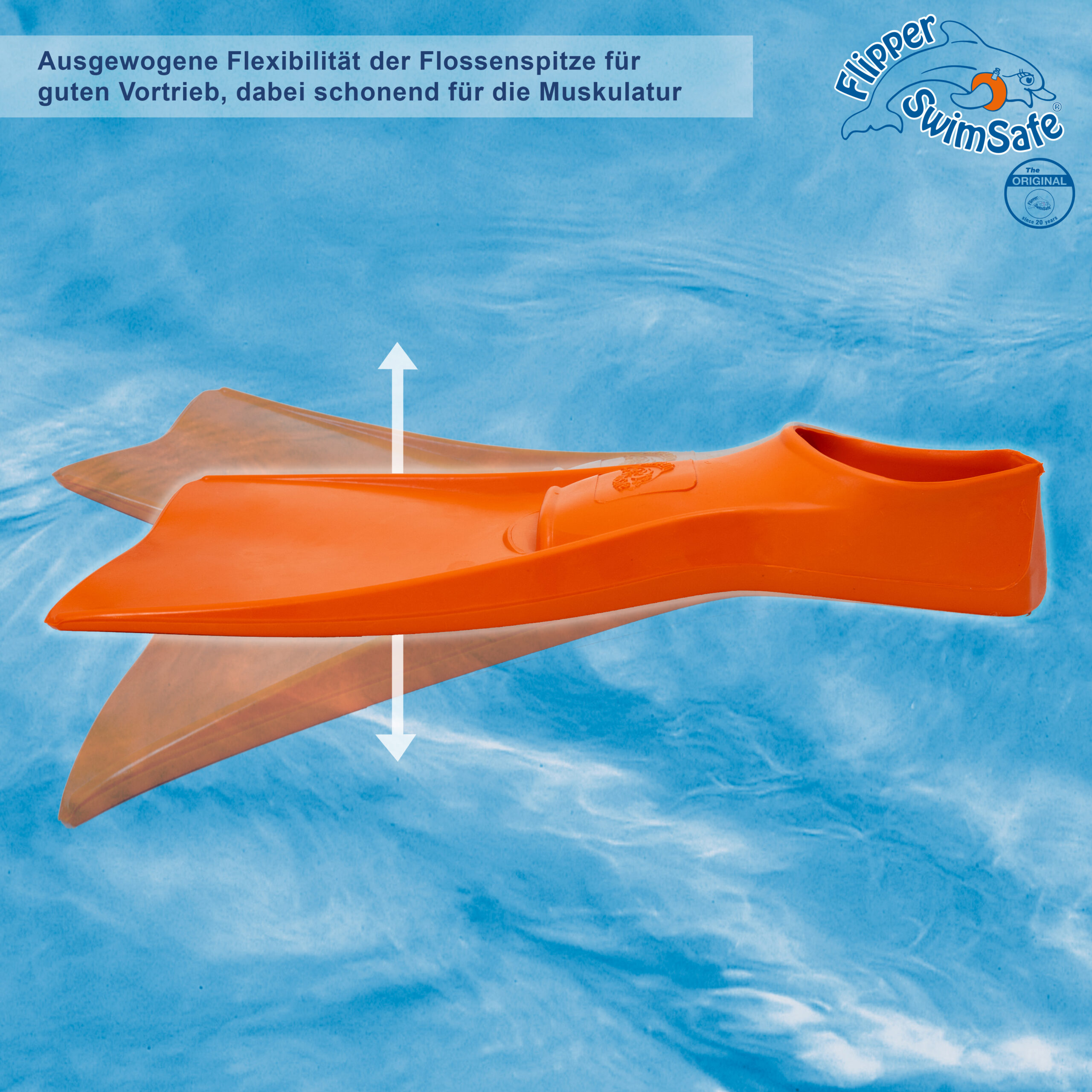 Flipper SwimSafe Schwimmflossen aus Naturkautschuk – Bild 4