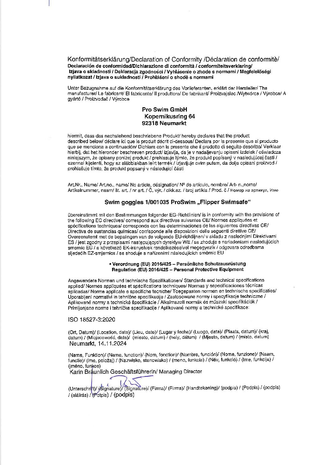 Flipper Swimsafe Kinderschwimmbrille – Bild 10